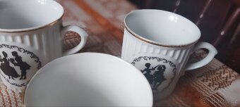 Hrnky starožitné rokoko Dubí Czechoslovakia - 14