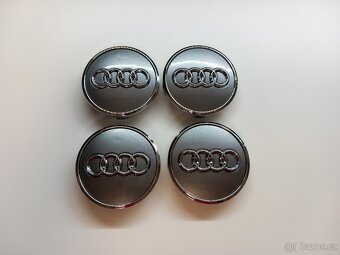 Středové krytky Audi 61x58mm, Stříbrná - 14