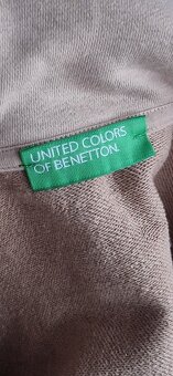 béžová mikina s výstřihem Benetton - 14