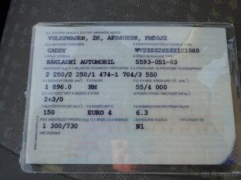 VW Caddy 1.9 TDI r.v.2008 (55 kw) Koupeno v ČR - 14