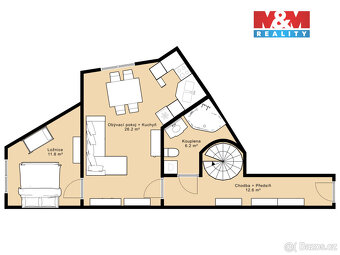 Prodej bytu 3+kk, 95 m², České Budějovice, ul. Holečkova - 14