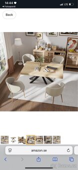 Luxus design jídelní stůl rozložitelný - 14