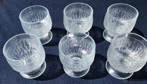 6x Pohár Sklenice na zmrzlinu kompot RETRO - 14