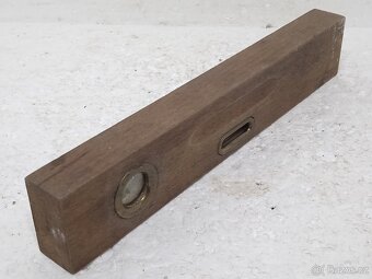 30cm - Retro dřevěná vodováha / vodní váha - 14