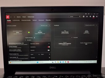 Kovový podsvícený Dell,i7-8gen,4gb GPU,14", SSD. - 14