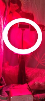 RGB Prstencová lampa, kruhové světlo ring led light set 26cm - 14