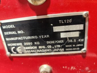 Pásový - šmykový nakladač Takeuchi TL120. Kúrenie, klíma. - 14