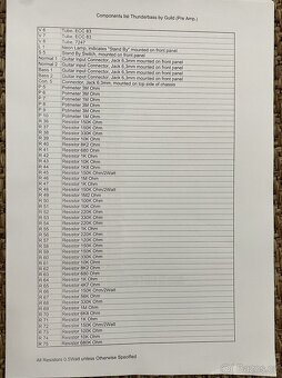 GUILD THUNDERBASS + KABINET MADE IN U.S.A. - 14