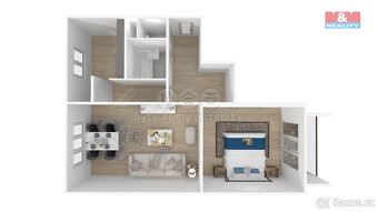Prodej bytu 2+1, 52 m², Sedlčany, ul. U Háječku - 14