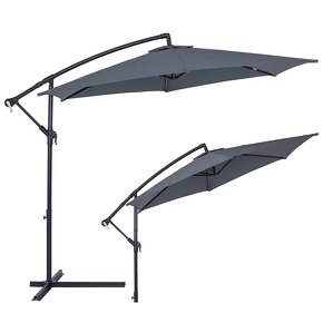 Nový Alu Slunečník 330 cm antracit - 14