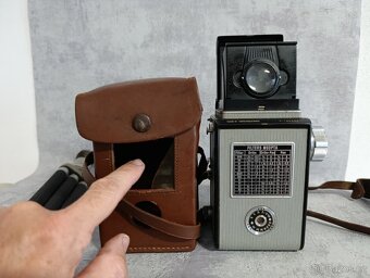 Starý fotoaprát Flexaret automat + kož.obal + stativ. - 14