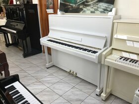 Bílé pianino Petrof 125 se zárukou, doprava zdarma, nový lak - 14