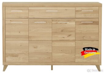 Vysoká skříň / komoda z masivu dub Berlin GERMANY - 14