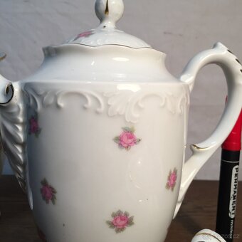 Stará konvice džbánek,cukřenka Schlaggenvald Slavkov - 14