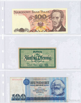 Plný šanon mix bankovek celý svět - Konvolut - sbírka - 14