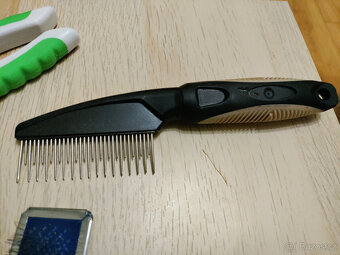 hřeben na psa nůžky na drápky kartáč na psa - 14