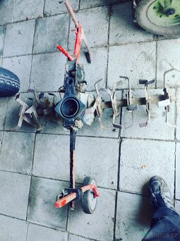 Bubnová sekačka,motor 4takt 5,5hp a rotavátor sestava - 14