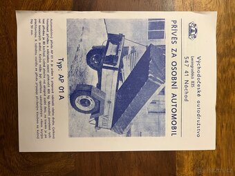 Přívěsný Vozík AP 01 A - 14