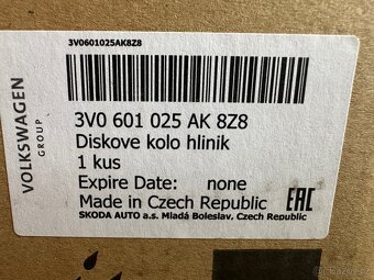 Originální litý disk Škoda Trinity 19" - 14