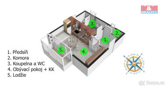 Prodej bytu 1+kk, 33 m², Havlíčkův Brod, ul. Pujmanové - 14