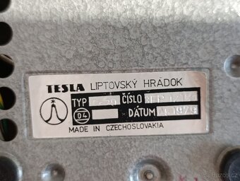 Starý retro telefon Tesla z roku 1979, do sbírky, dekorace - 14