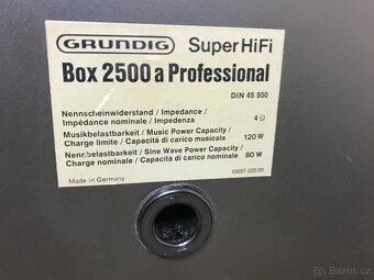 Rrundig Box 2500a Velice zachovalé - 14