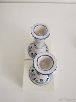 2 porcelánové svícny Delft - 14