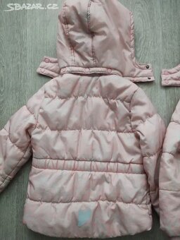Dívčí zimní bunda (vel. 110 + 116), dvojčata - 14