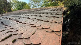 Dřevěná pergola se střechou z tašek - 14