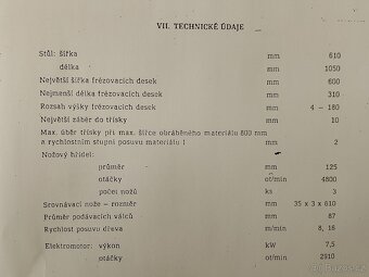 Žiletkový litinový protah Rojek 80cm s elektrickým zdvihem - 14
