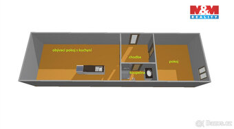 Pronájem bytu 2+kk, 51 m², Velešín, ul. Družstevní - 14