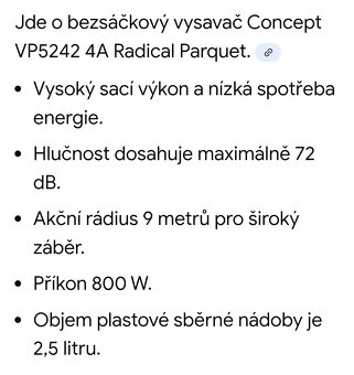 Vysavač Concept cyclonic power - 14