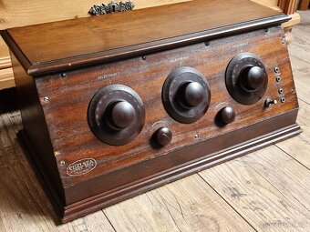 Starožitné rádio Chelsea Super-Five 5, USA, 1925, 5 lampovka - 14