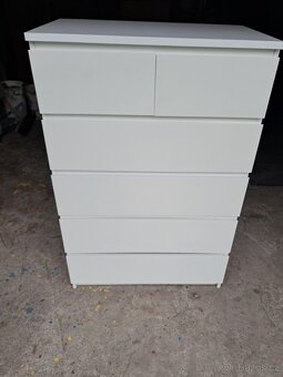 Ikea komoda Malm bílá 6 zásuvek - 14