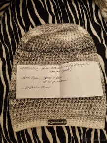 Homelesky čepice ručně háčkované - 14