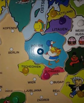 Puzzle dřevěné Evropa - 14