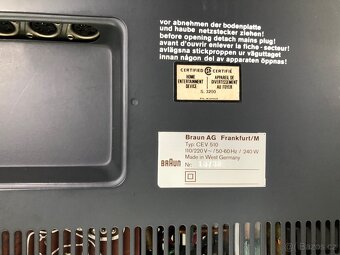 Braun TG 1000/4 , CEV 510 , C 301M - 14