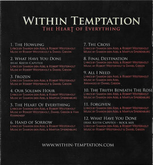 CD Within Temptation – The Heart Of Everything 2007 digipack - 14