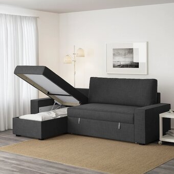 Rozkládací pohovka s lenoškou Ikea Vilasund - 14