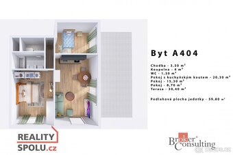Převod dr. podílu, byty/3+kk, 57 m2, V Zahrádkách, 31200 Plz - 14