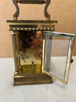 Mosazný starožitný budík - originál. - 14