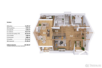 Prodej loftového bytu 5+kk, 156 m² - Hodonice - 14
