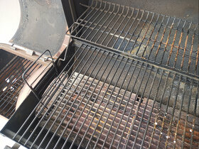 Gril lokomotiva BBQ s udírnou, ocelový na kolečkách - 14