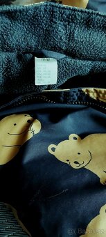 KRÁSNÁ ZIMNÍ NEPROMOKAVÁ KOMBINÉZA S MEDVÍDKAMA - 14