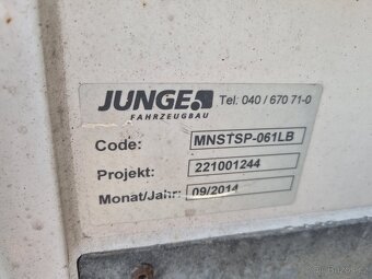 Plachtová nadstavba JUNGE MNSTSP-061LB + čelo BAR - 14