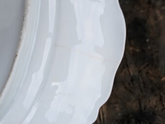 Starožitná dvojmiska s modrozlatým zdobením. - 14