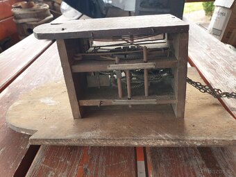 VELKÉ STAROŽITNÉ DŘEVĚNÉ HODINY - 14