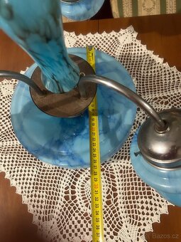 Luxusní vintage lustr z opálového skla – originál z 30. let - 14