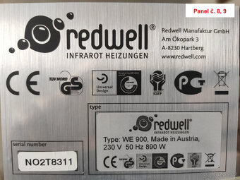 Topné infrapanely Redwell (různé velikosti) - 14