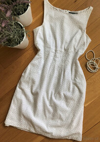 Bílé bavlněné krajkové šaty Ralph Lauren, vel. 38 - 14